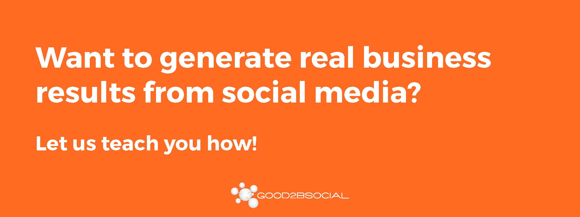 Results from Social Media for Real Business