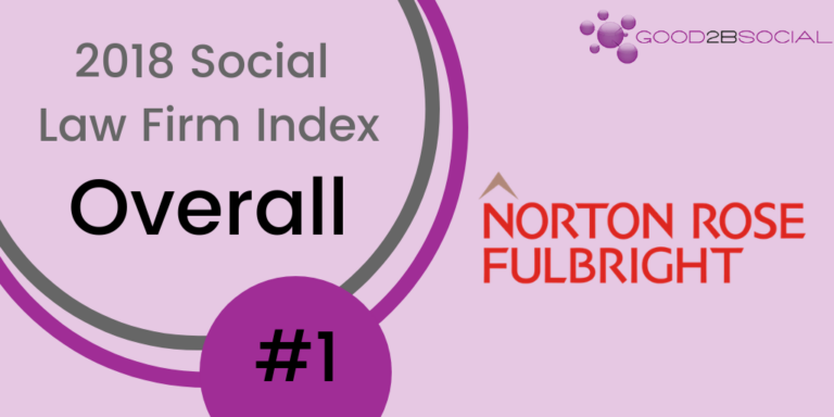 Norton Rose Fulbright Earns Top Overall Ranking in the 2018 Social Law Firm Index