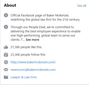 law firm facebook example
