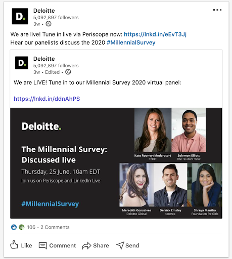 Deloitte on LinkedIn
