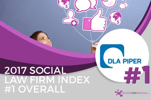 DLA Piper Earns Top Overall Ranking in The 2017 Social Law Firm Index