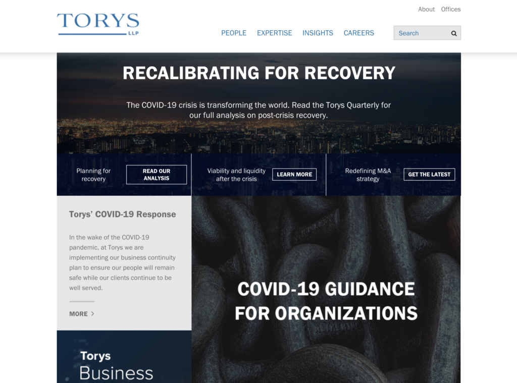 Torys COVID19 Resource Center