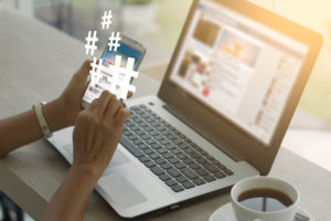 marketing law firms with hashtags on social media
